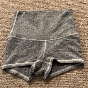 lululemon athletica Tops - grey lulu size 4 booty shorts lululemon athletica Tops - grey lulu size 4 booty shorts
